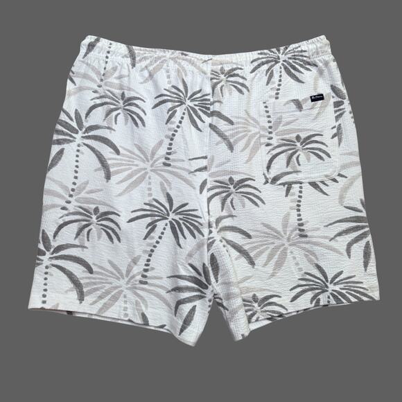 Ben Sherman Regular Fit Size XL Coconut Milk White Multi Terry Short - Picture 5 of 6